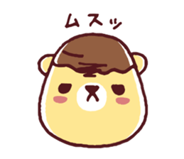 Mr. bear custard pudding sticker #225416