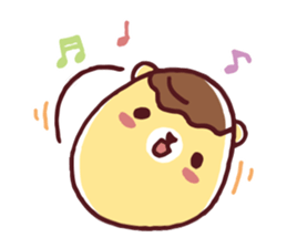 Mr. bear custard pudding sticker #225419