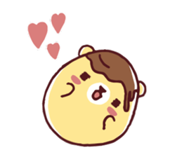 Mr. bear custard pudding sticker #225421