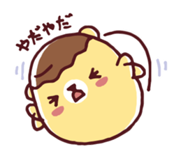 Mr. bear custard pudding sticker #225423