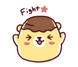 Mr. bear custard pudding sticker #225424