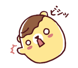 Mr. bear custard pudding sticker #225425