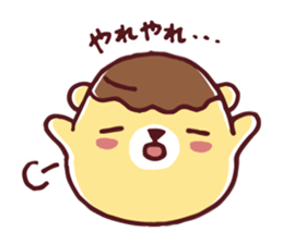 Mr. bear custard pudding sticker #225426