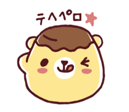 Mr. bear custard pudding sticker #225434