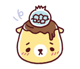 Mr. bear custard pudding sticker #225435