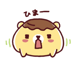 Mr. bear custard pudding sticker #225436