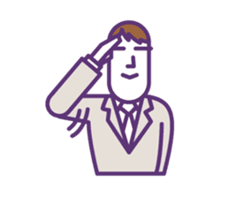 BUSINESS MAN : sen-moku sticker #225442