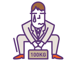 BUSINESS MAN : sen-moku sticker #225453