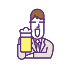 BUSINESS MAN : sen-moku sticker #225460