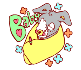 Lovely donkey sticker #225845