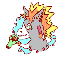 Lovely donkey sticker #225860