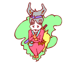 Lovely donkey sticker #225864