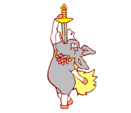 Lovely donkey sticker #225866