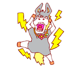 Lovely donkey sticker #225872