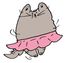 Flat cat sticker #227025