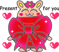 Everyday funny cute rabbit happy sticker #227367