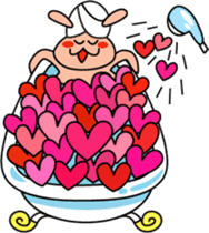 Everyday funny cute rabbit happy sticker #227370