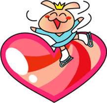 Everyday funny cute rabbit happy sticker #227371