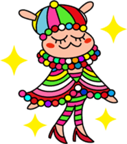 Everyday funny cute rabbit happy sticker #227372