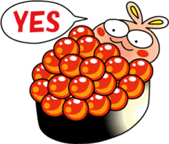 Everyday funny cute rabbit happy sticker #227379