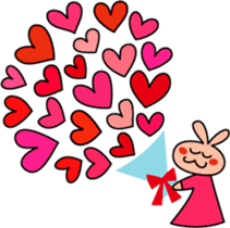 Everyday funny cute rabbit happy sticker #227392