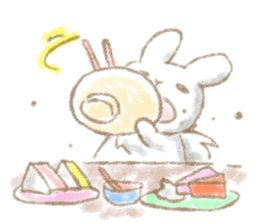 The OTAKU bunny's daily life. sticker #227543