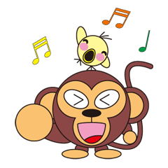 circle face 5 monkey