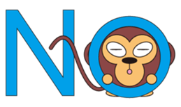 circle face 5 monkey sticker #227605