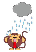 circle face 5 monkey sticker #227612