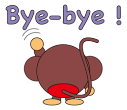 circle face 5 monkey sticker #227635