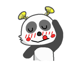 zuzuPanda ear trumpet. sticker #227769