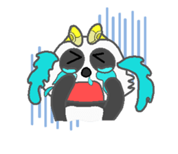 zuzuPanda ear trumpet. sticker #227782