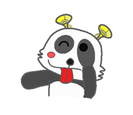 zuzuPanda ear trumpet. sticker #227798