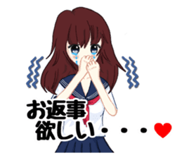 Daily life of the girl who is in love sticker #227927