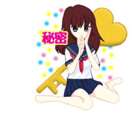 Daily life of the girl who is in love sticker #227932