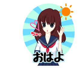 Daily life of the girl who is in love sticker #227933