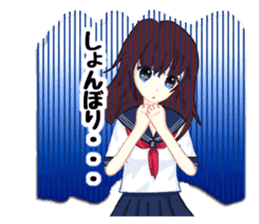 Daily life of the girl who is in love sticker #227939