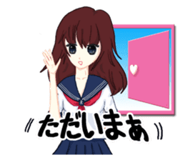 Daily life of the girl who is in love sticker #227942