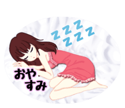 Daily life of the girl who is in love sticker #227947