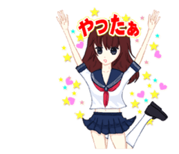 Daily life of the girl who is in love sticker #227956