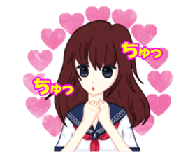 Daily life of the girl who is in love sticker #227958