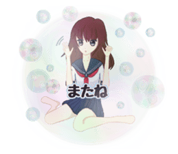 Daily life of the girl who is in love sticker #227960