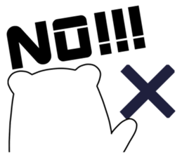 Lovely life Taremayu BEAR sticker #227962