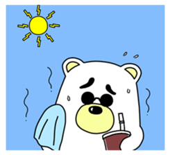 Lovely life Taremayu BEAR sticker #227975