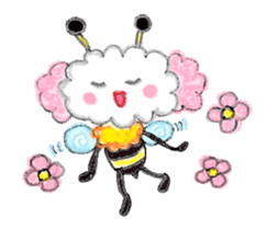 The dog of a pink ear. sticker #228125