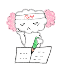 The dog of a pink ear. sticker #228131