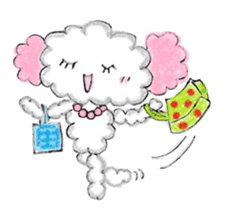 The dog of a pink ear. sticker #228140