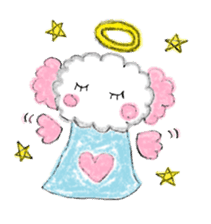 The dog of a pink ear. sticker #228150