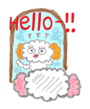 The dog of a pink ear. sticker #228158