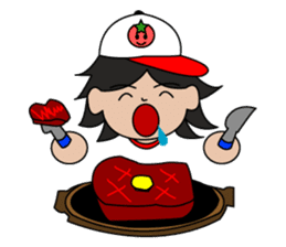 Pesticide-free tomatoes baseball team sticker #228502